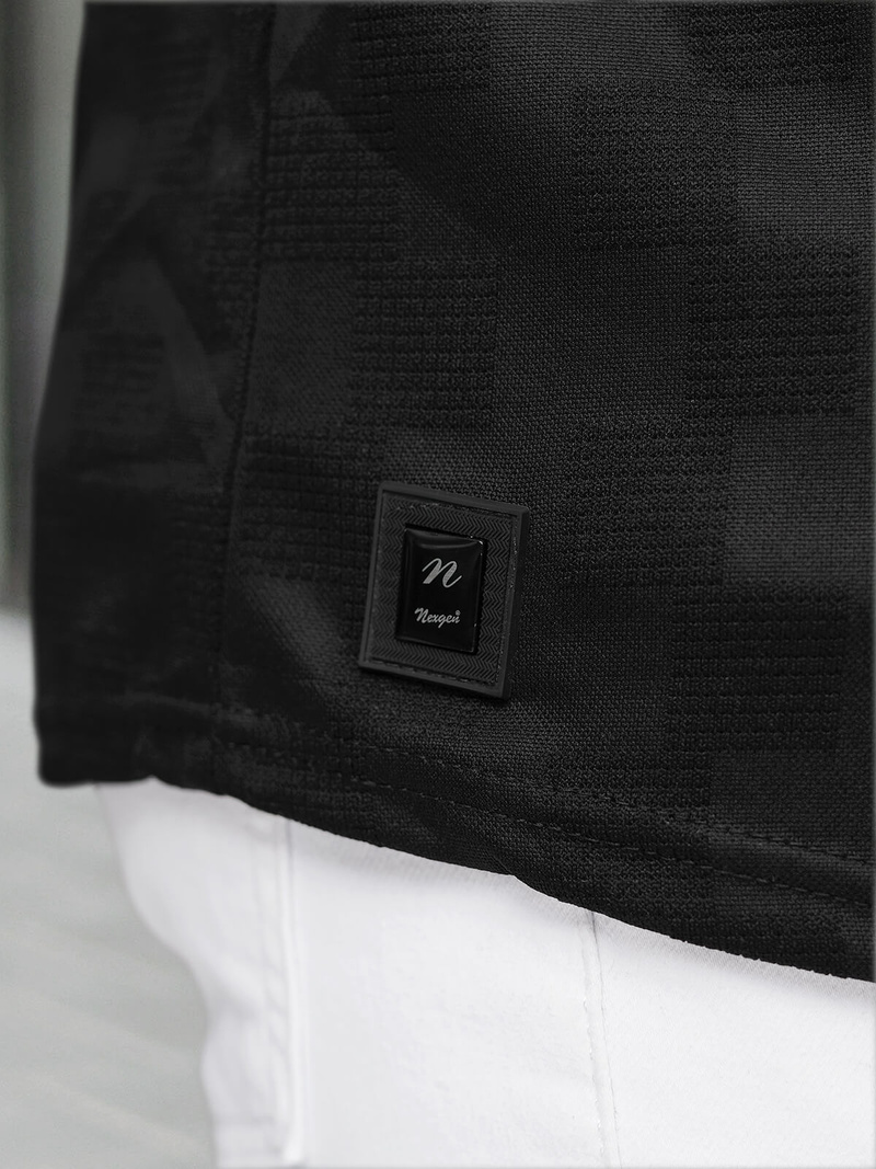 Camiseta de hombre negra OZONEE O/QS11621