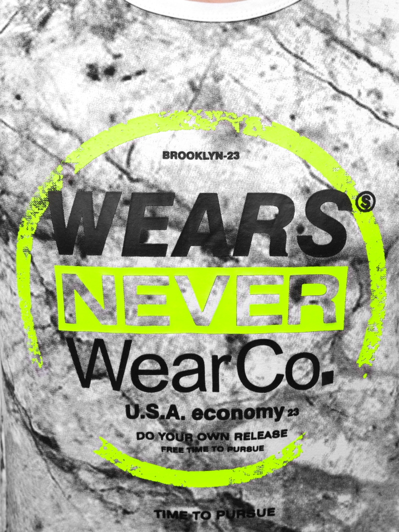 Camiseta de hombre blanca OZONEE JS/SS10925Z