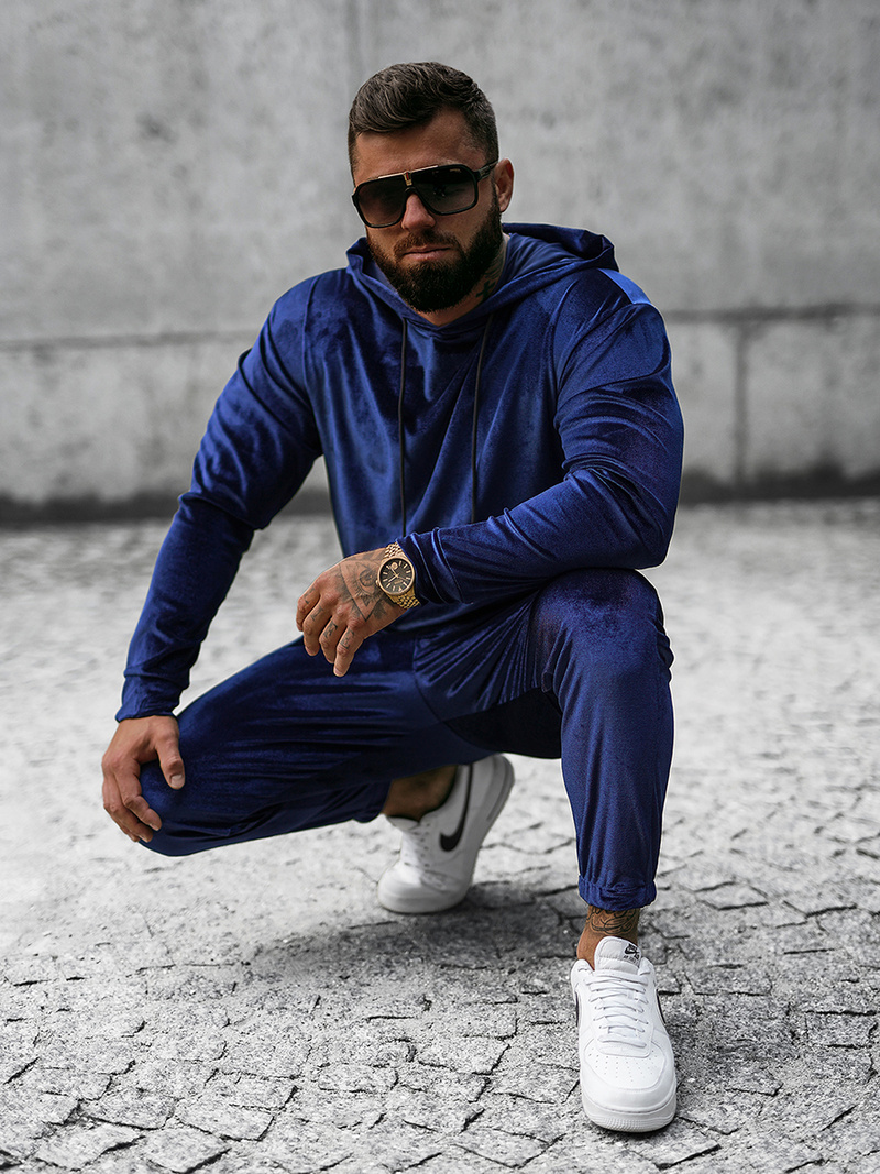 Chándal de hombre azul marino OZONEE O/D7517