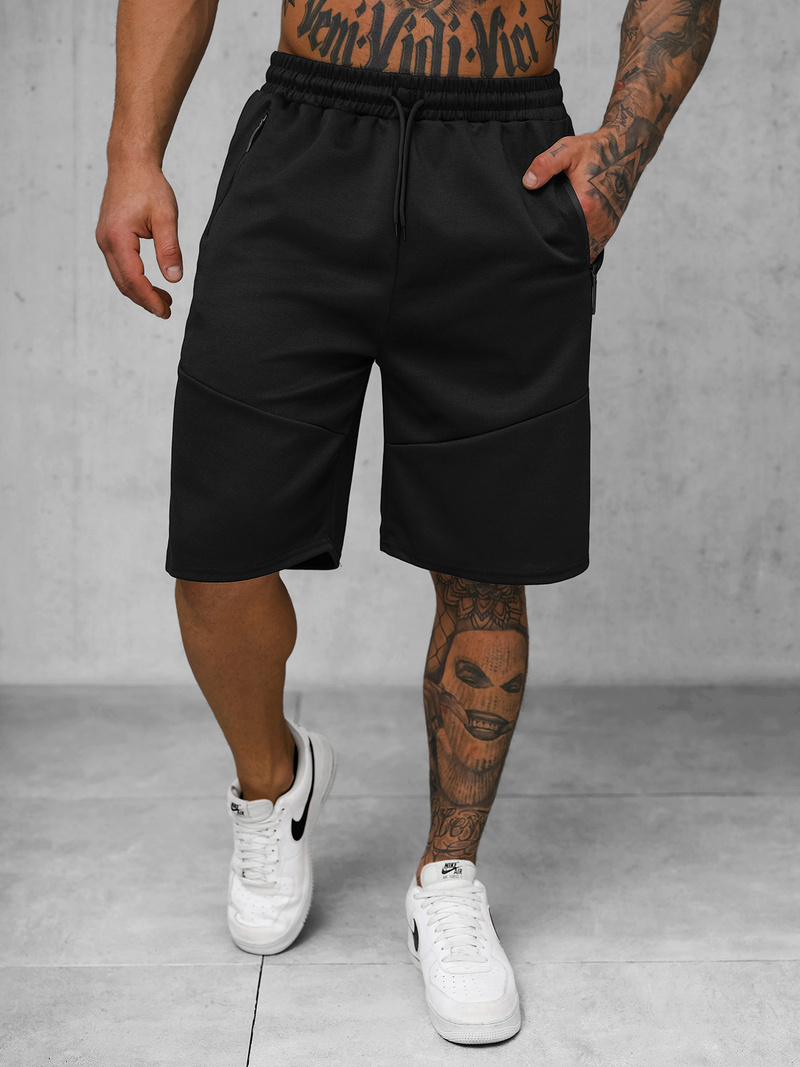 Pantalón corto de hombre negras OZONEE JS/15K1822/3