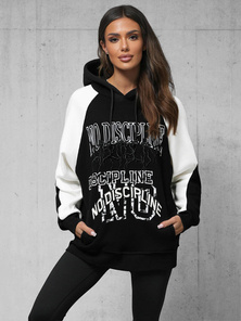 Sudadera de negra OZONEE O/SWE23037Z