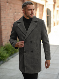 Abrigo de hombre grafito OZONEE JS/11Z8269