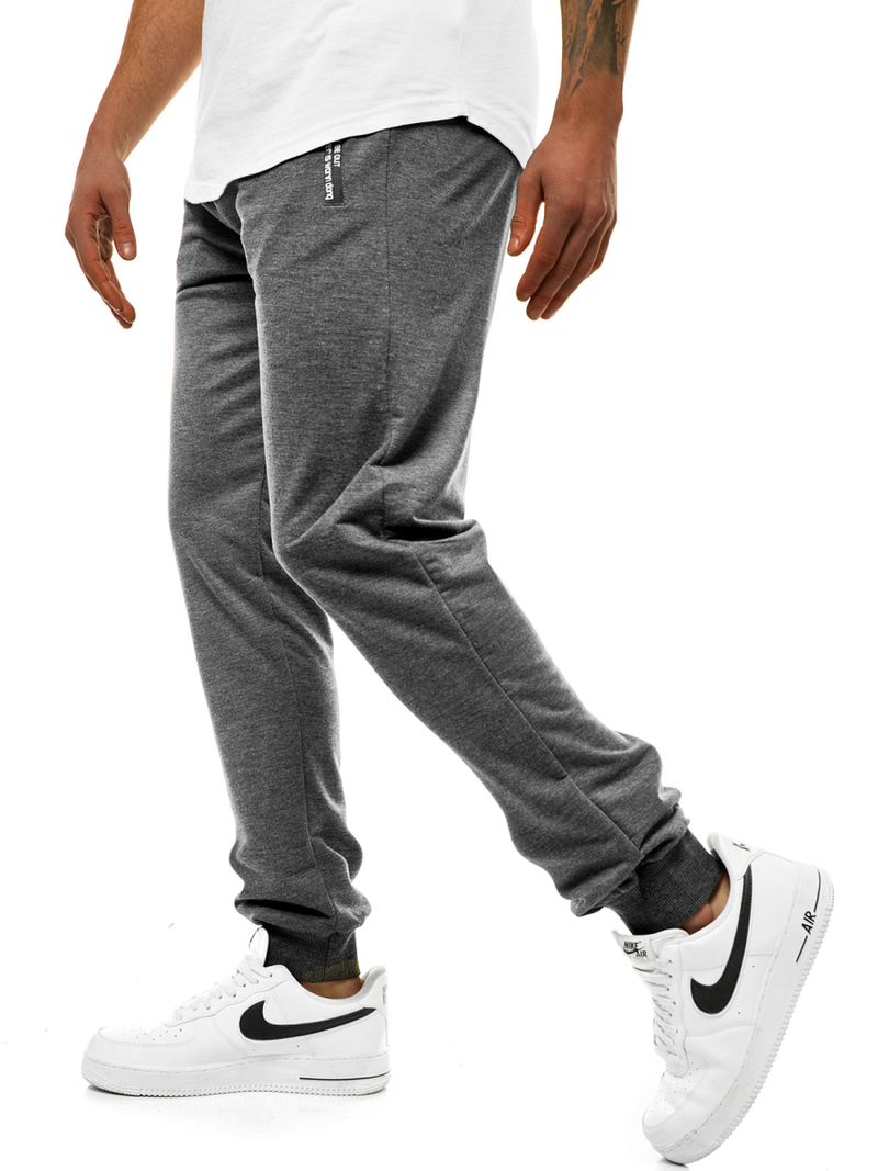 Pantalón de chándal de hombre gris oscuro JS/XW005S
