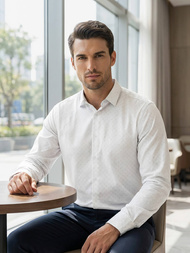 Camisa de hombre blanca OZONEE V/V185Z