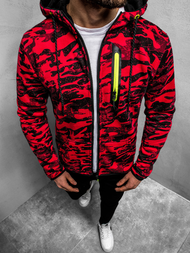 Sudadera de hombre roja OZONEE JS/DD99-20Z