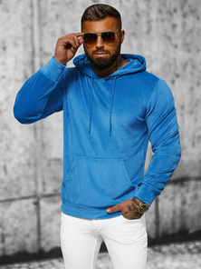 Sudadera velour de hombre azul OZONEE JS/8B1170/17