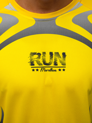 Camiseta de hombre amarillo OZONEE JS/KS2062