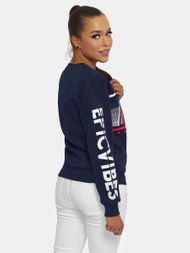 Sudadera de mujer azul marino OZONEE JS/B26008