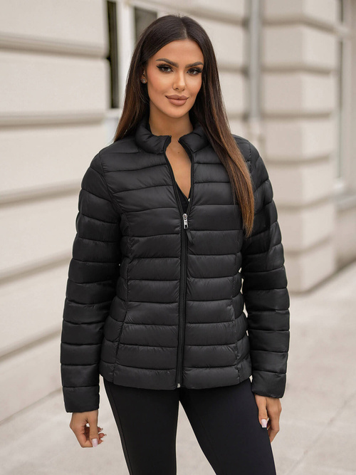 Chaqueta de mujer negra OZONEE JS/11Z8170