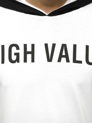 Camiseta de hombre blanca OZONEE MAD/3076