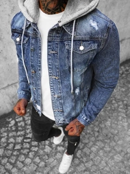 Chaqueta vaquera de hombre azul OZONEE NB/MJ505BZ