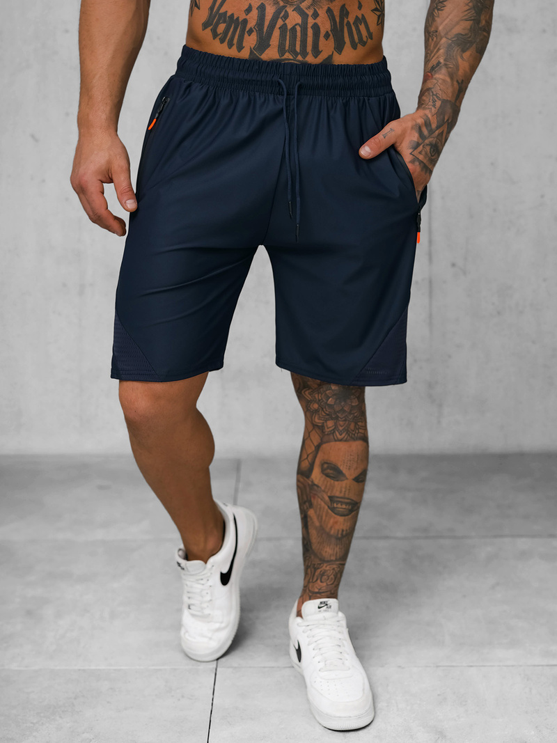 Pantalones cortos deportivos para hombre azul marino OZONEE JS/12K1800/25