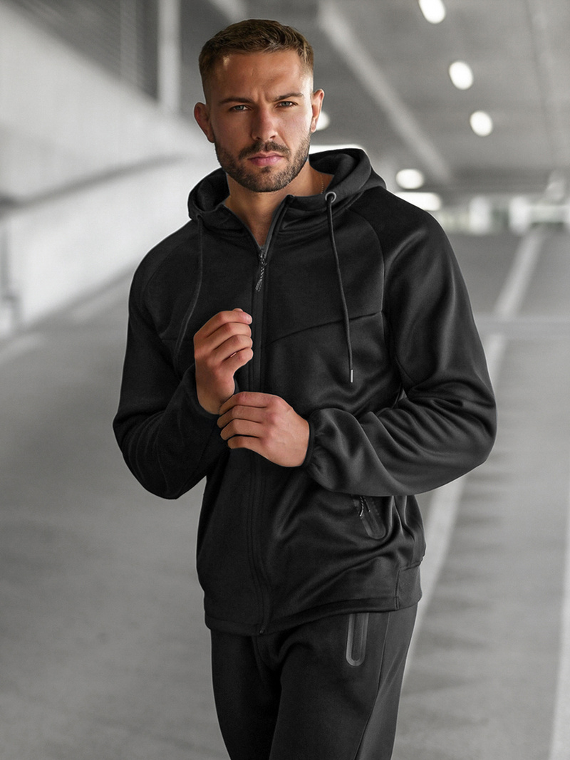 Chándal de hombre negro OZONEE JS/8C1967/3