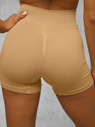 Leggins mujer cortos beige OZONEE O/ZL-037