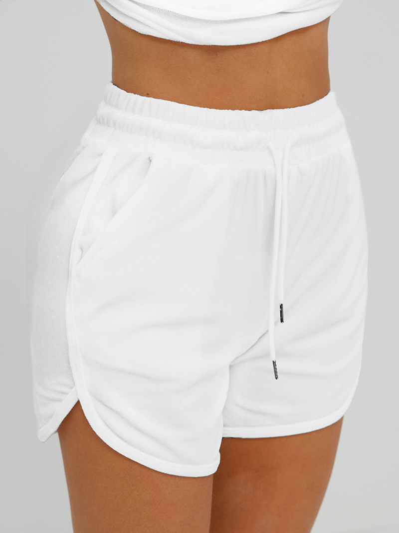 Chándal velour de mujer de blanco OZONEE JS/35C1717/1