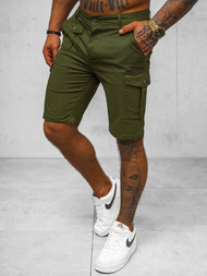 Pantalones cortos chinos de hombre verde OZONEE NB/MP0188MV