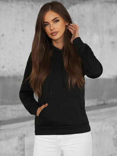 Sudadera de mujer negra OZONEE JS/W02Z