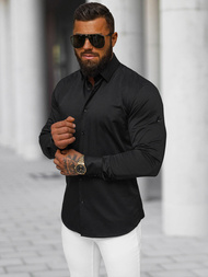 Camisa de hombre negra OZONEE O/V125