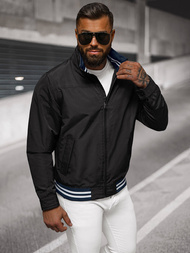 Chaqueta de hombre negra OZONEE JS/5M3101/392Z