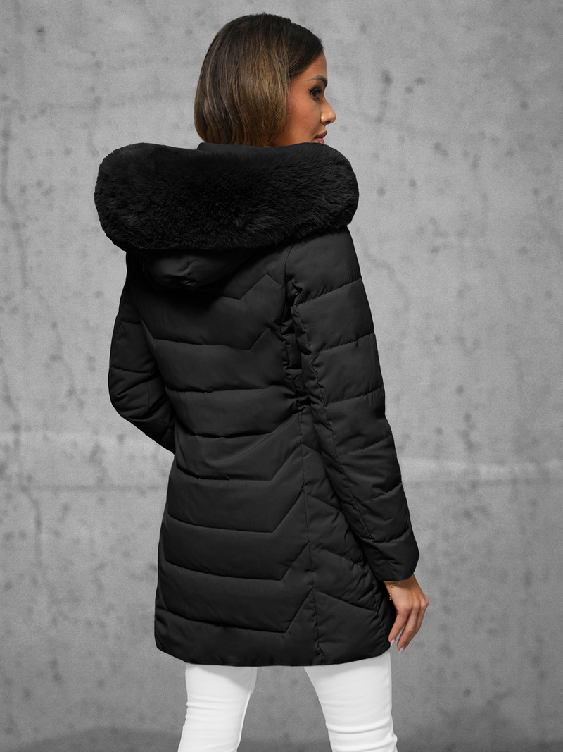 Chaqueta de mujer negra OZONEE JS/16M9121/392