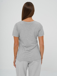 Camiseta de mujer gris OZONEE DJ77806