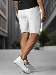 Pantalones cortos chinos de hombre blancos OZONEE DJ/4400