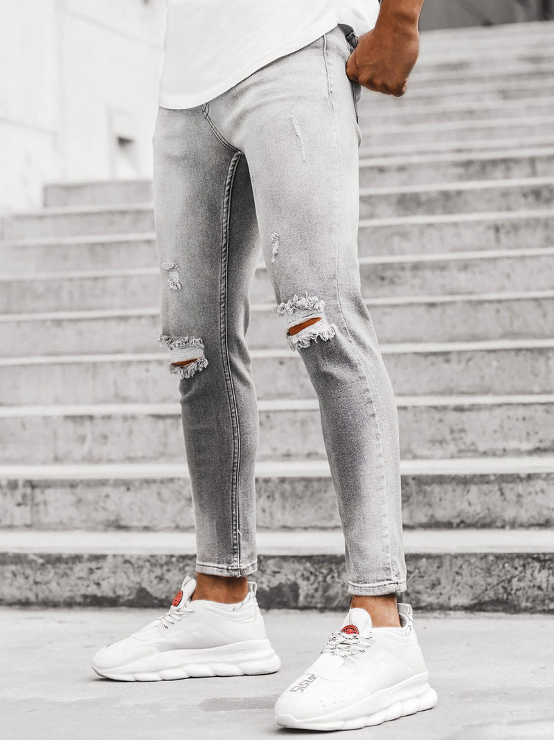 Vaquero de hombre gris OZONEE DP/587