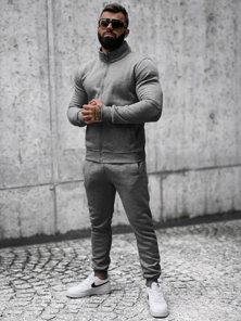 Chándal de hombre grafito OZONEE JS/68C10385/5Z