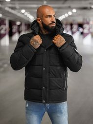 Chaqueta de hombre negra OZONEE JS/57M7503/392