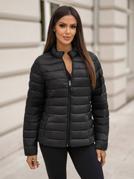 Chaqueta de mujer negra OZONEE JS/11Z8170
