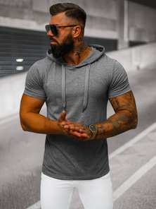 Camiseta de hombre grafito OZONEE JS/8T89/5