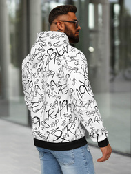 Sudadera de hombre blanca OZONEE JS/8B1253/1