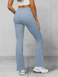 Leggings para mujer con piernas anchas azul claro OZONEE JS/17K588/9