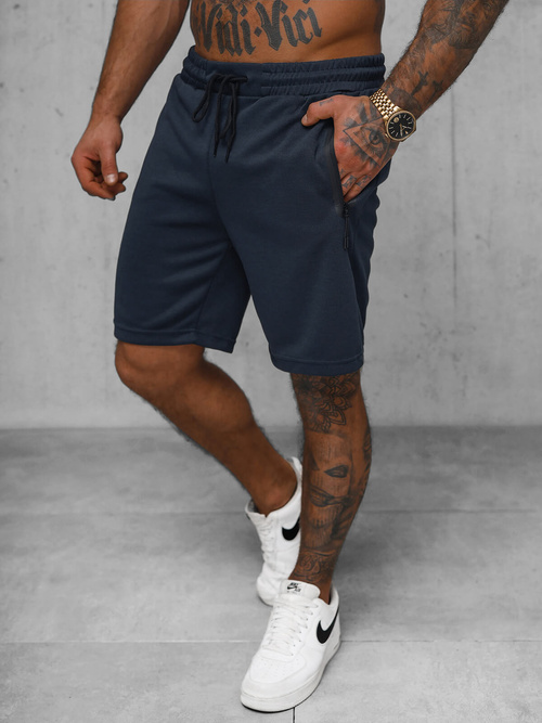 Pantalón corto de hombre azul marino OZONEE JS/17K533/25
