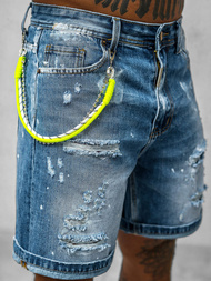 Pantalón corto de hombre azul OZONEE O/VIP-2441