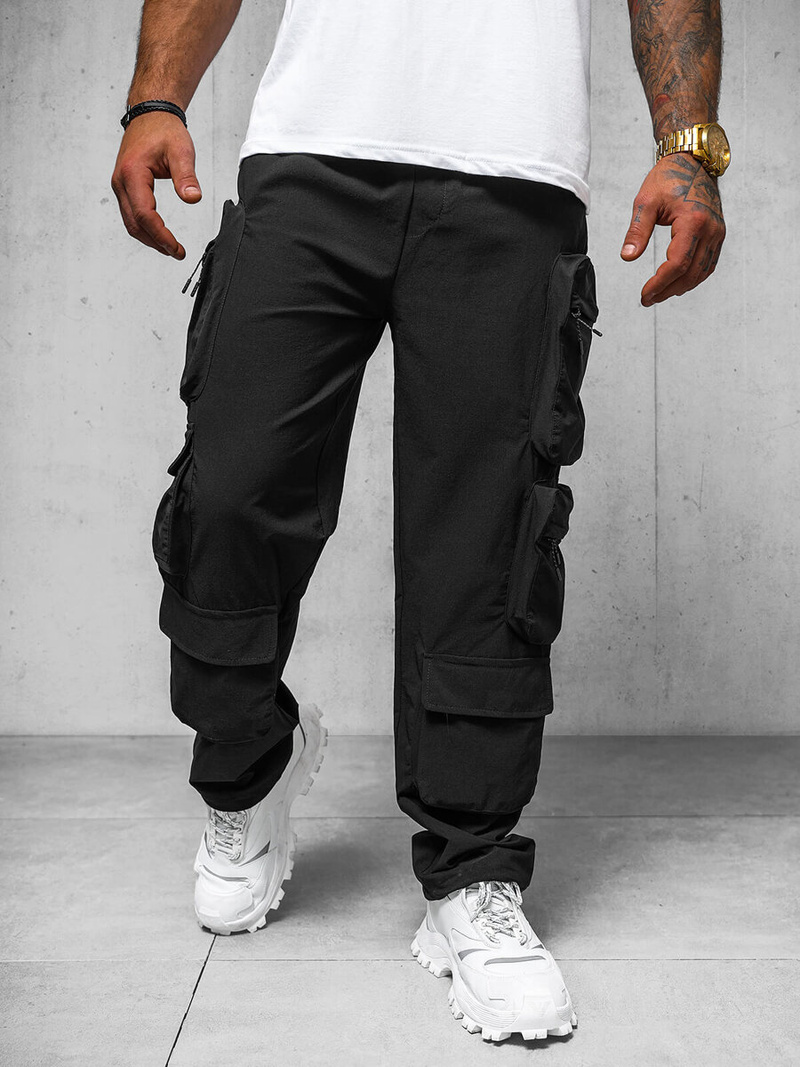 Pantalón de hombre negros OZONEE O/PS5528