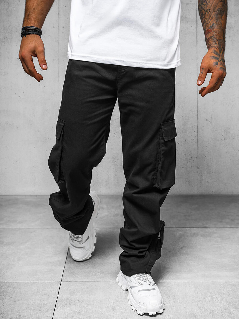 Pantalón de hombre negros OZONEE O/G3016Z
