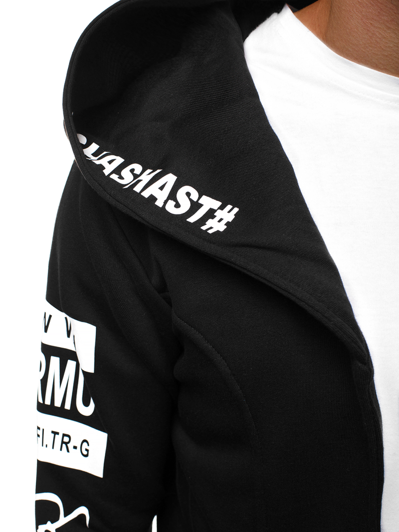 Sudadera de hombre negra OZONEE A/11110Z