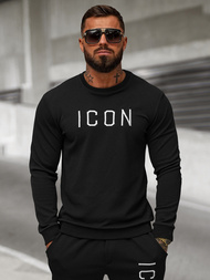 Sudadera de hombre negra OZONEE O/D7394