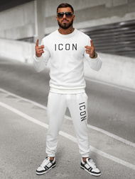 Pantalón de chándal de hombre blancos OZONEE O/D9125Z