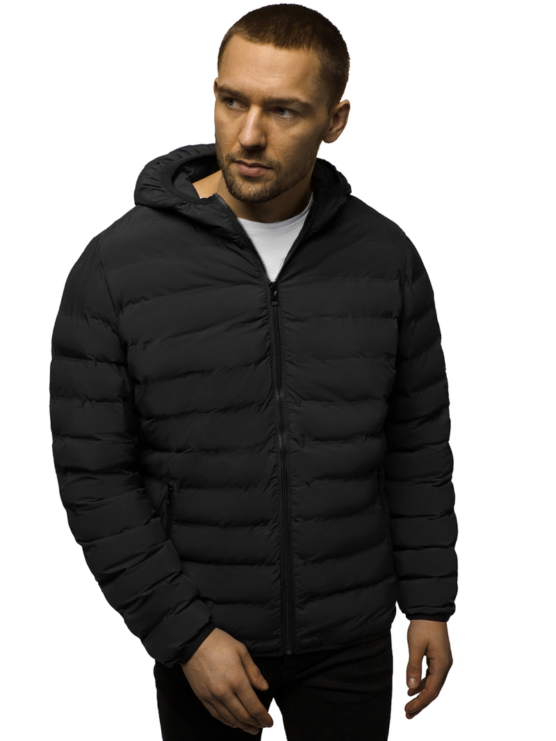 Chaqueta de hombre negra OZONEE JS/SM67Z