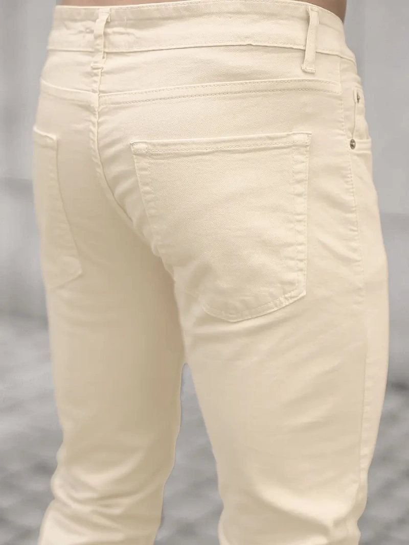 Vaqueros de hombre beige claro OZONEE E/5388/04