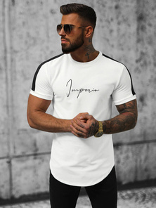 Camiseta de hombre blanco OZONEE O/P1180
