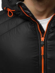 Chaqueta de hombre negra OZONEE JS/KS2001K