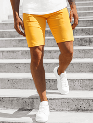 Pantalones cortos chinos de hombre amarillo OZONEE JB/JP1140