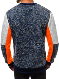 Sudadera de hombre azul marino OZONEE JS/KS1908Z