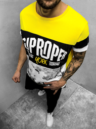 Camiseta de hombre amarillo OZONEE JS/KS1974Z