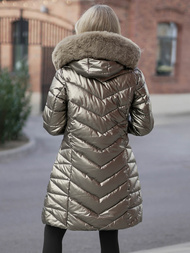 Chaqueta de mujer oro OZONEE JS/16M9100/403Z