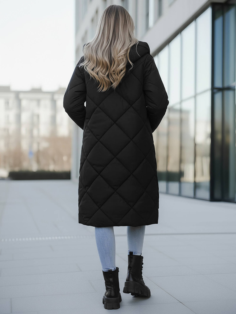 Chaqueta de mujer negra OZONEE JS/5M3168/392Z