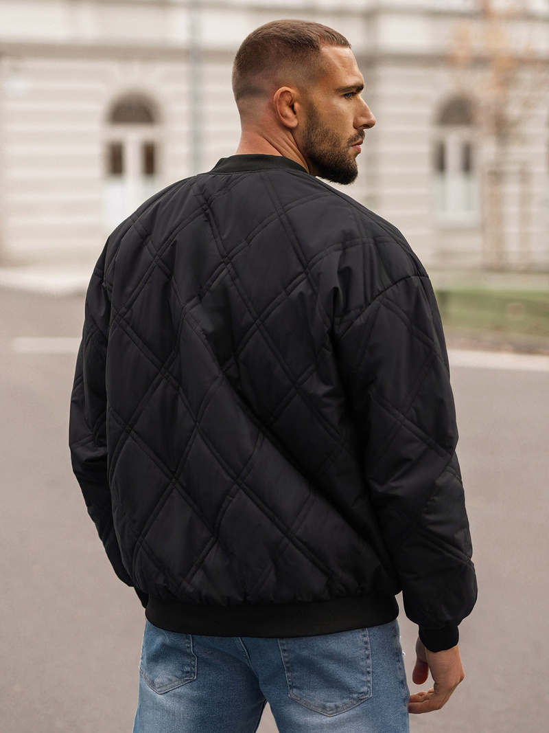 Chaqueta de hombre negra OZONEE JS/84M3020/392Z